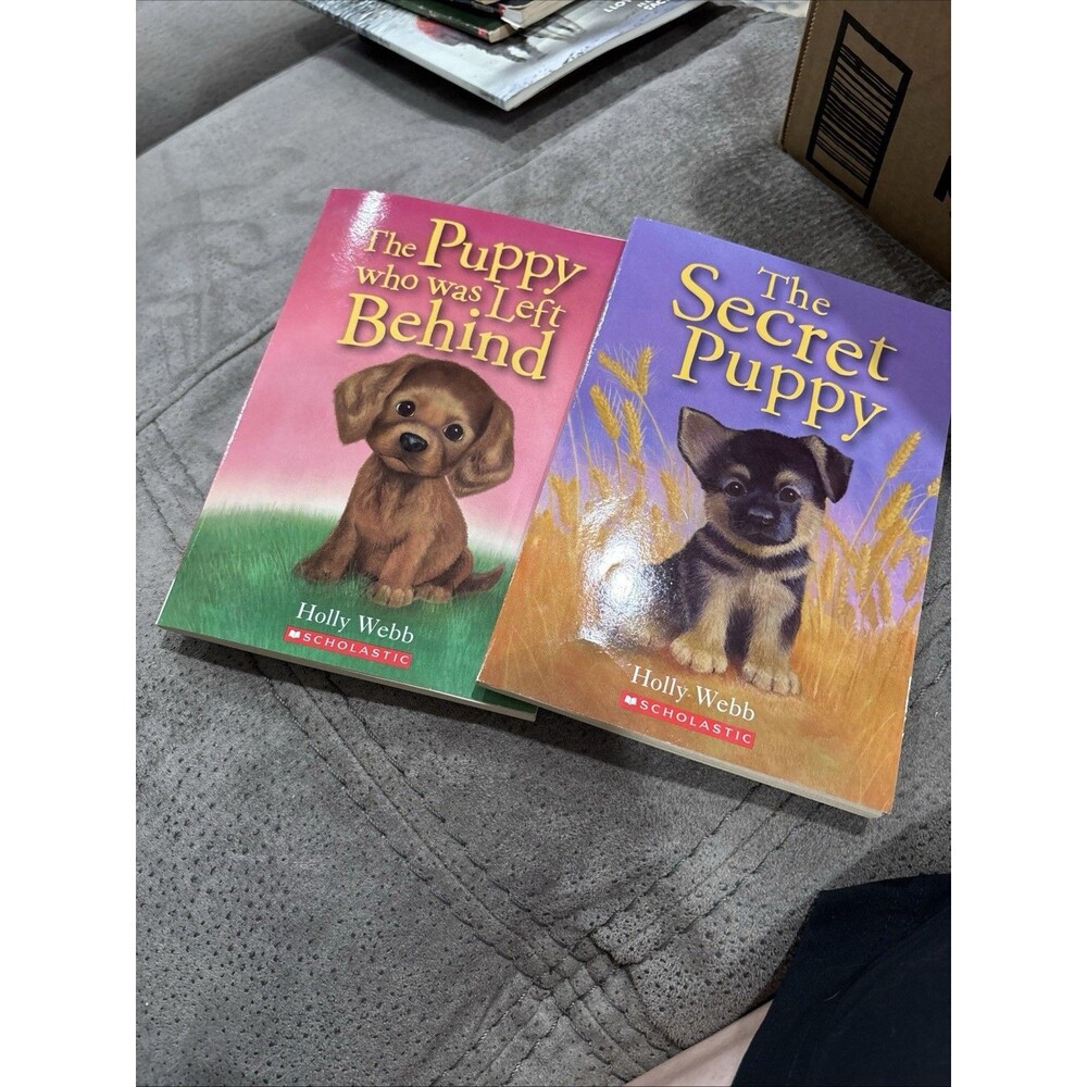 Holly Webb Puppy Books Lot of 2 Secret Puppy & Puppy Who Was Left Behind Scolast